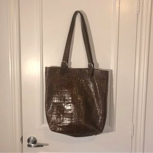 CRISTIAN Italian Leather, Large Purse, Dark Brown